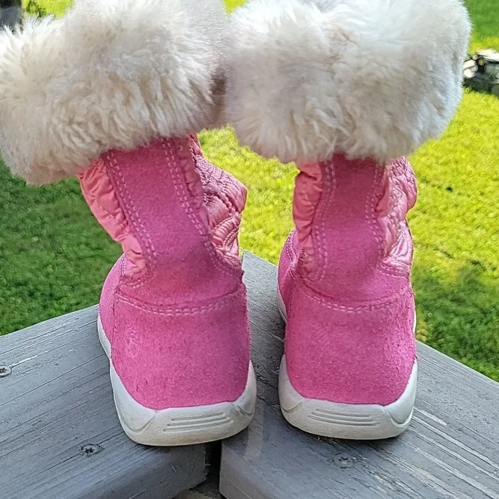 Timberland HLBRY pink toddler boots size 7
